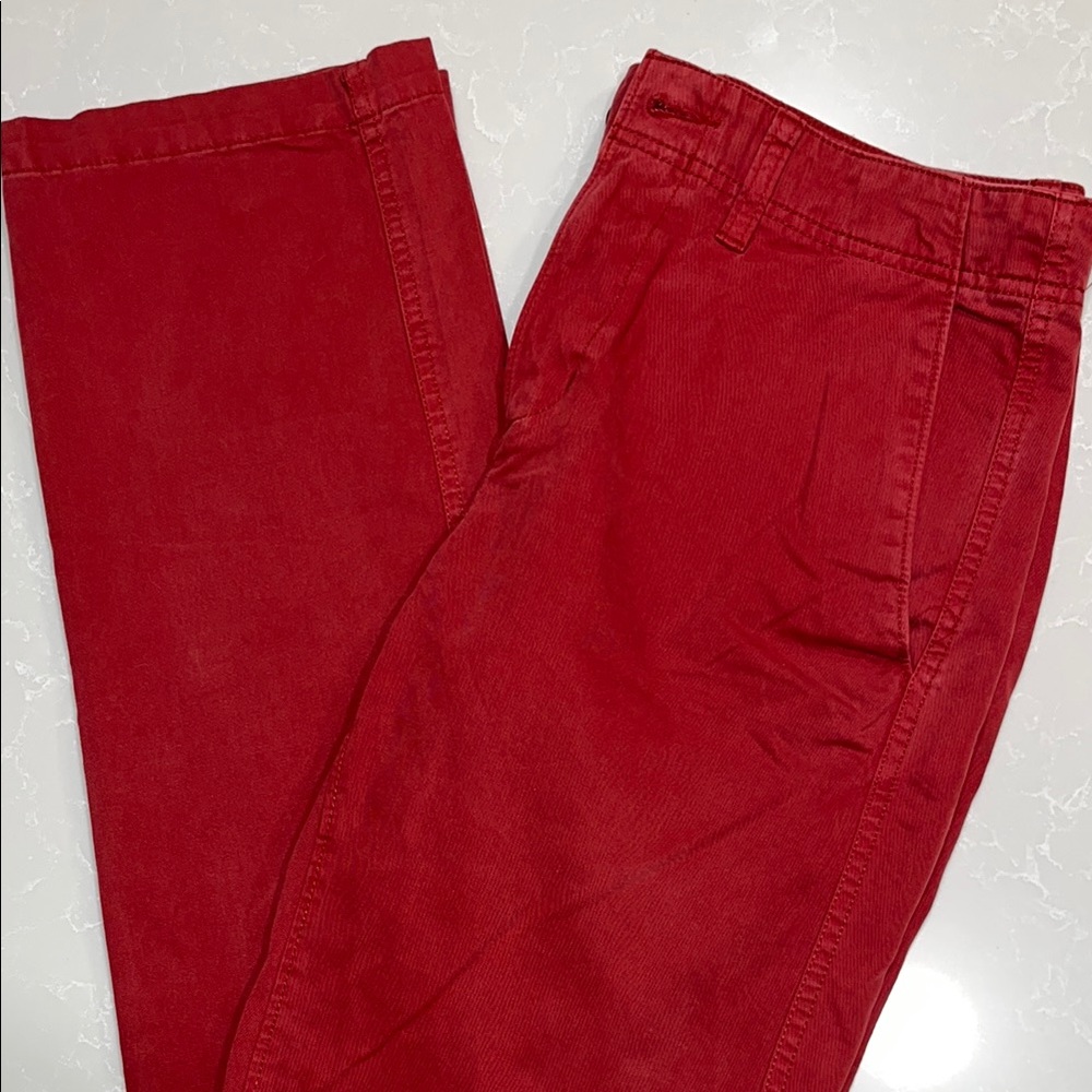 Urban Pipeline Flat Front Pants - red